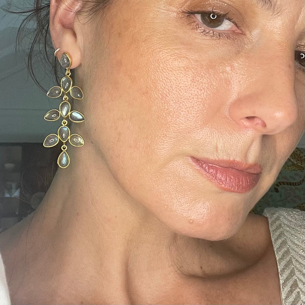 The Heliconia chandelier earrings - The Jungle Emporium