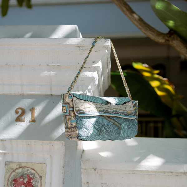 The Confetti Bag ~ Vintage Hermès Carré ‘Cent Plis Des Miao’ - The Jungle Emporium