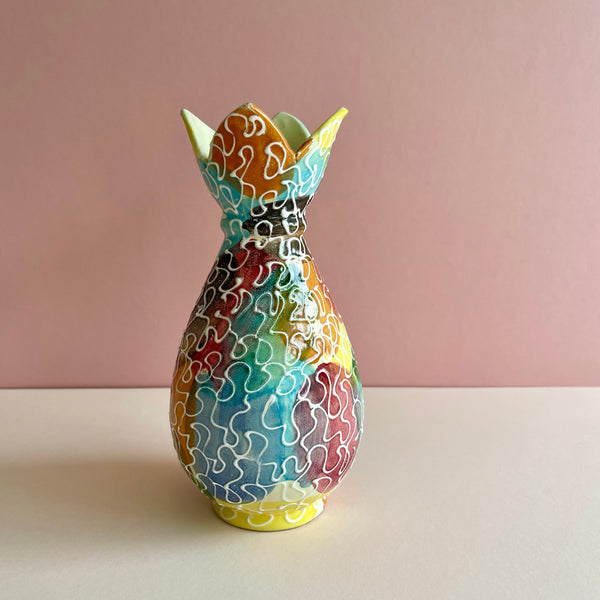 Mid-Century speckled Ceramic Vase from Italy - The Jungle Emporium