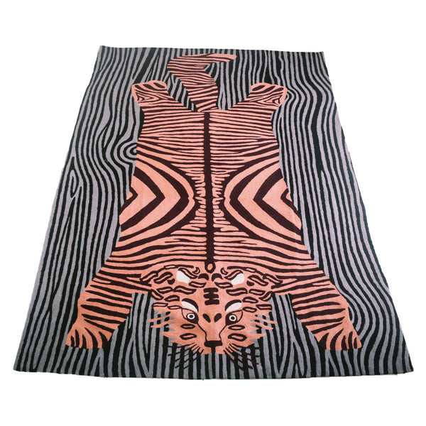 Bengal Tiger Carpet ~ Pink Stripe - The Jungle Emporium