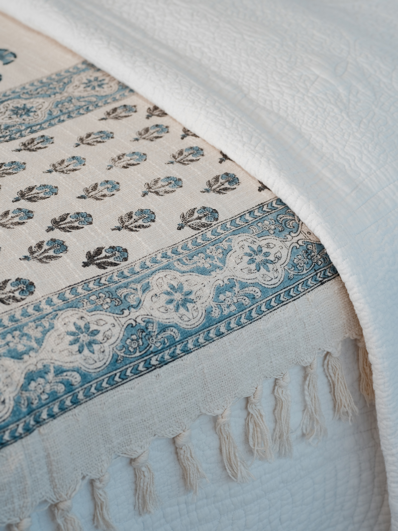 Handwoven Mughal Cotton Blanket ~ various