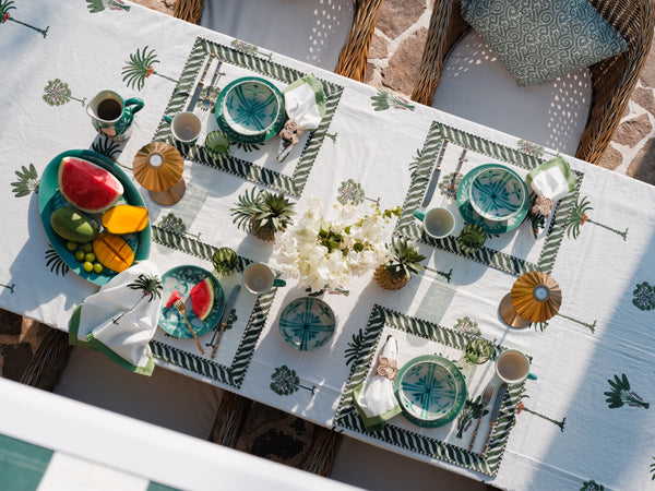 The Palm Block-Print Placemat Set of four