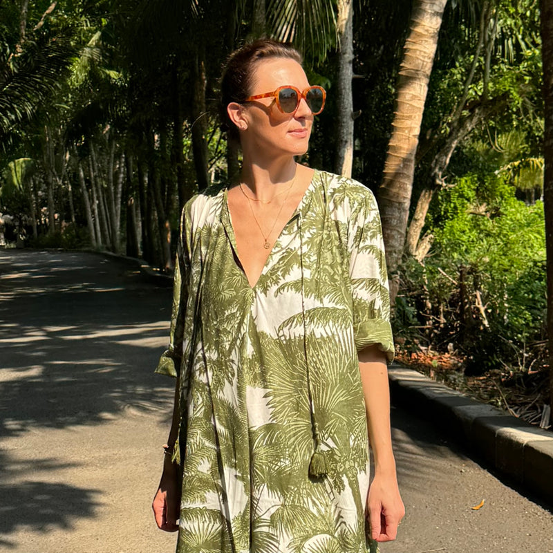 The Jungle Palms Kaftan ~ various colours - The Jungle Emporium