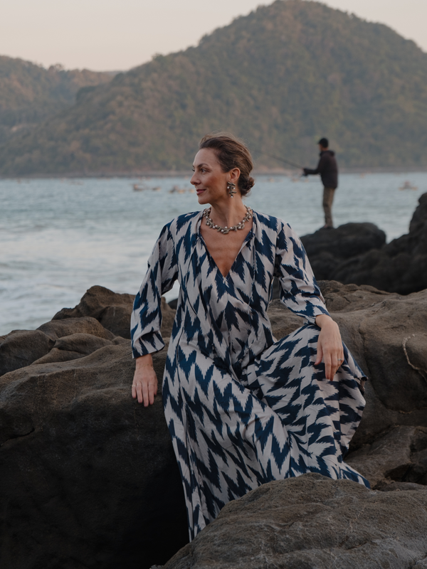 The Carlotta Ikat Kaftan