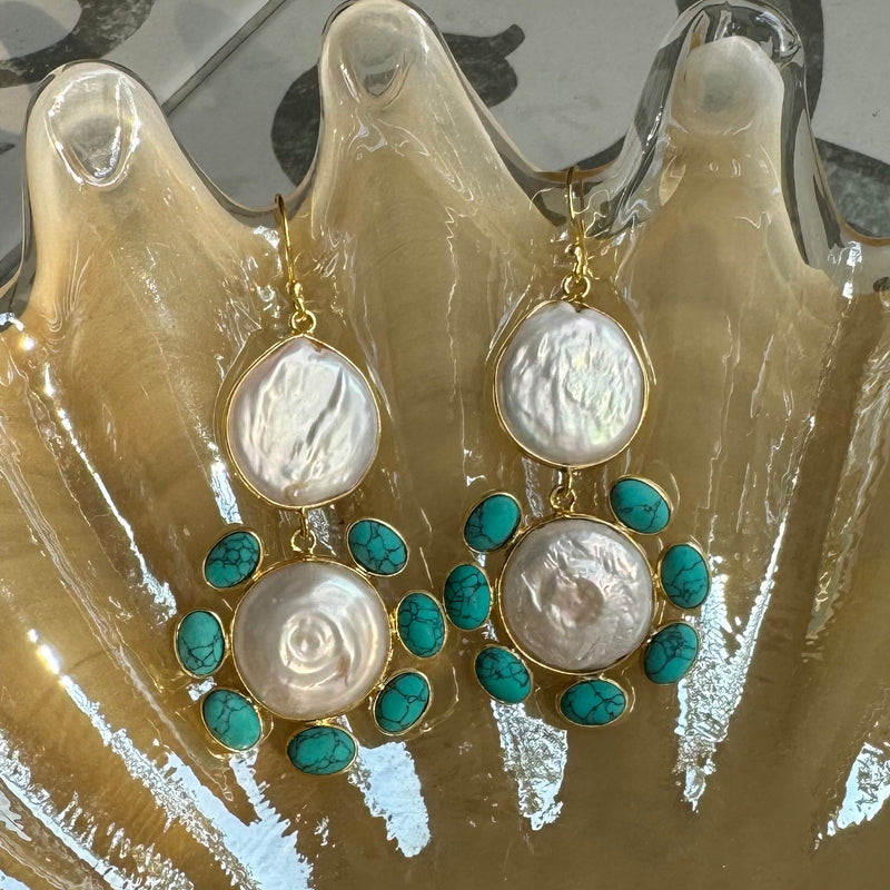 Il Fiore Pearl Earrings - The Jungle Emporium