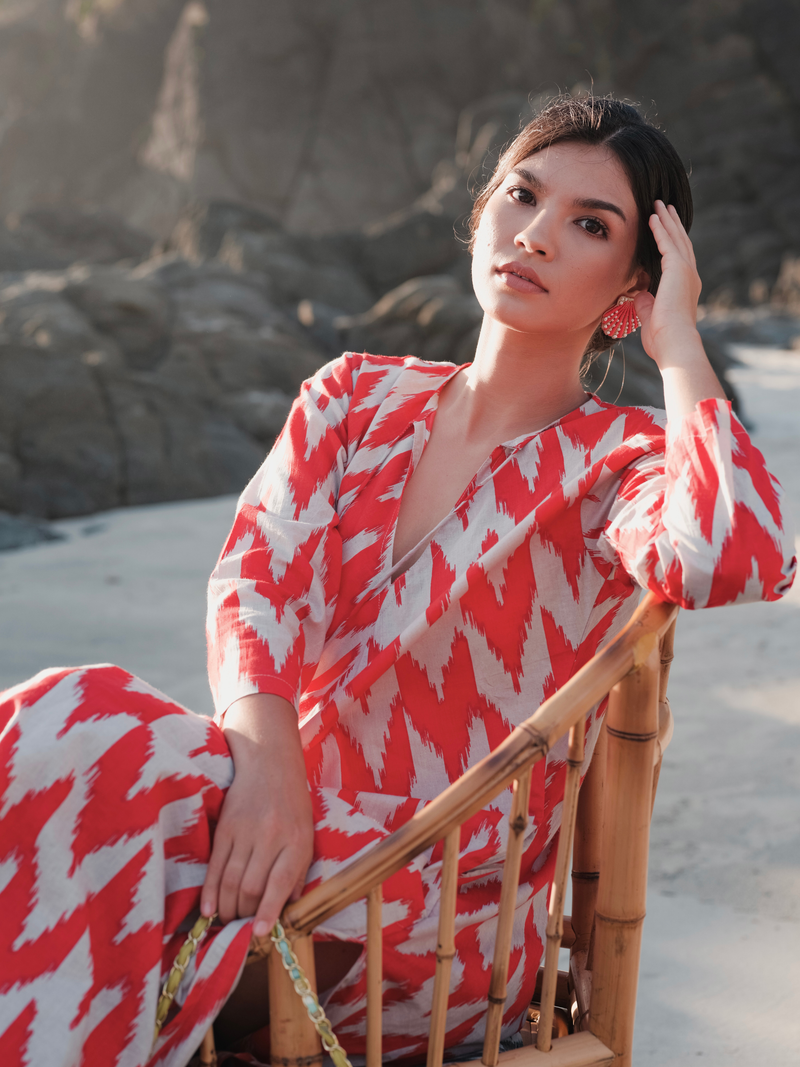 The Carlotta Ikat Kaftan