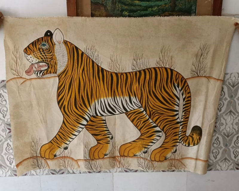 Hand painted Tiger Art from India ~ various
