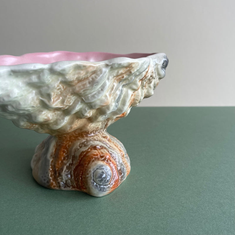 Mid Century Ceramic Shell Bowl