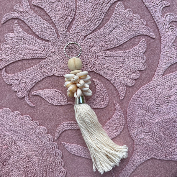 Shell Tassel Keyring