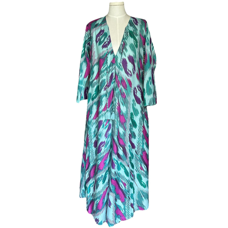 The Anthea Ikat Kaftan ~ various colours - The Jungle Emporium