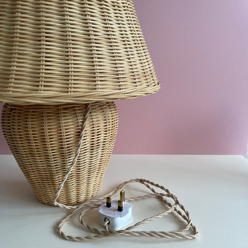 Positano Rattan Table Lamp - The Jungle Emporium