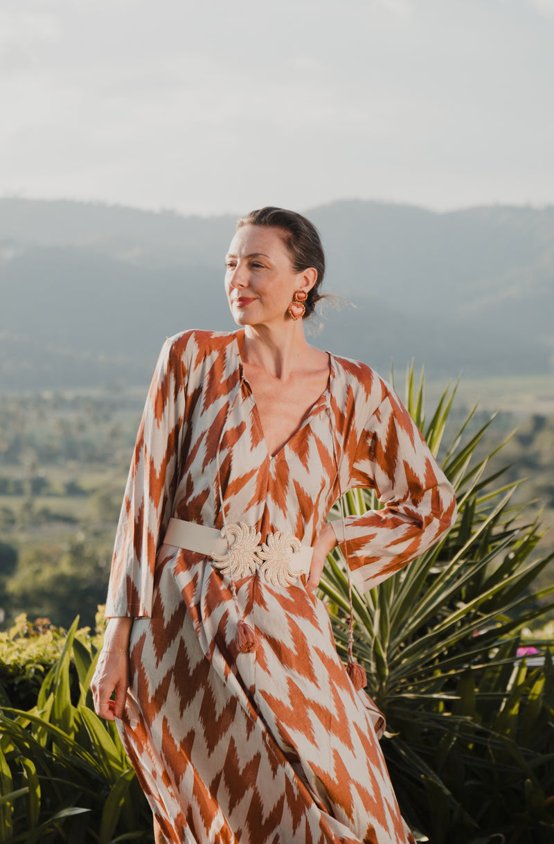 The Carlotta Ikat Kaftan
