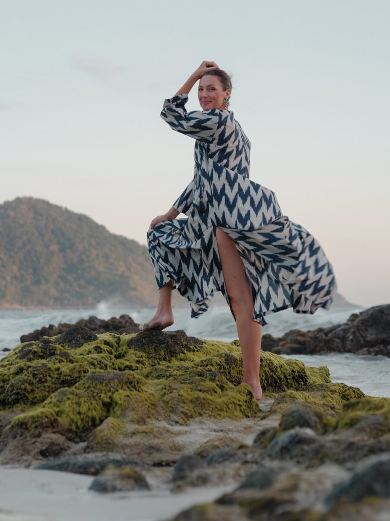 The Carlotta Ikat Kaftan