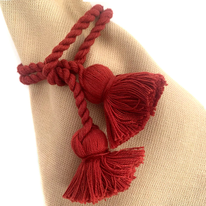 Handmade Cotton Napkin Rope with Tassel