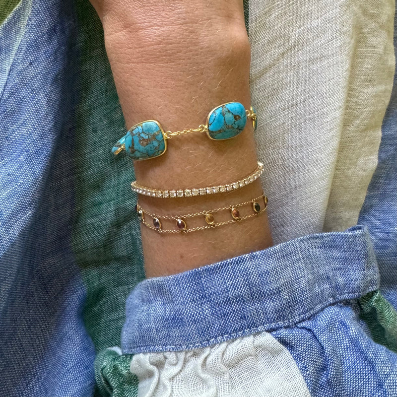 Mojave Turquoise bracelets ~ Various colours - The Jungle Emporium