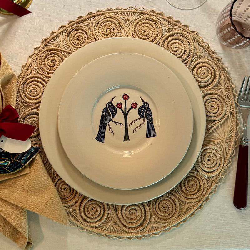 Botanical Bird Plate ~ various sizes - The Jungle Emporium