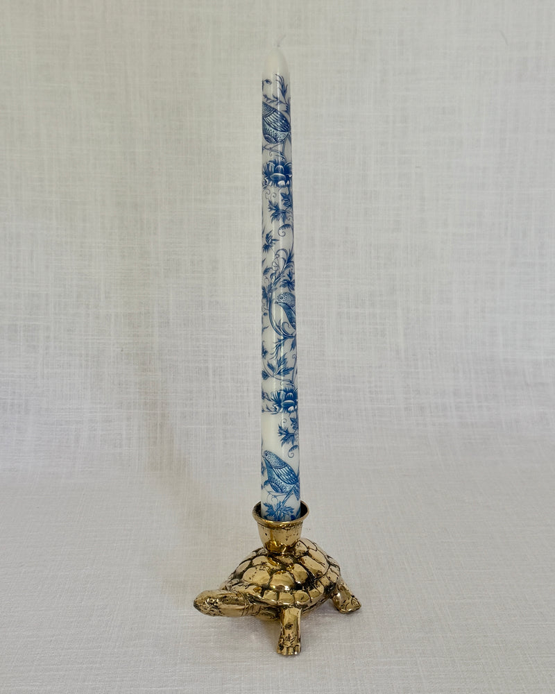 Tapered Chinoiserie Candles ~ set of two