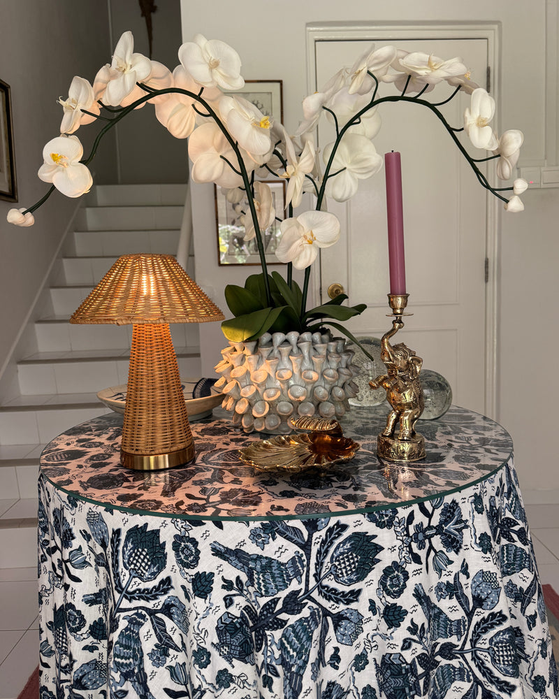 Wireless Rattan Table Lamp