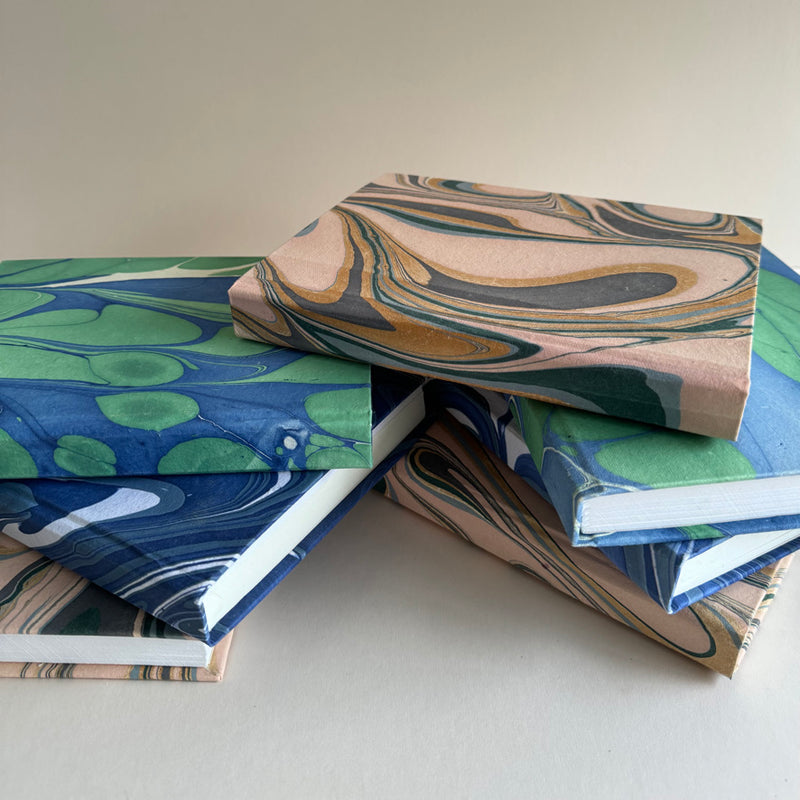 Marbled Handmade Paper Journal ~ various colours