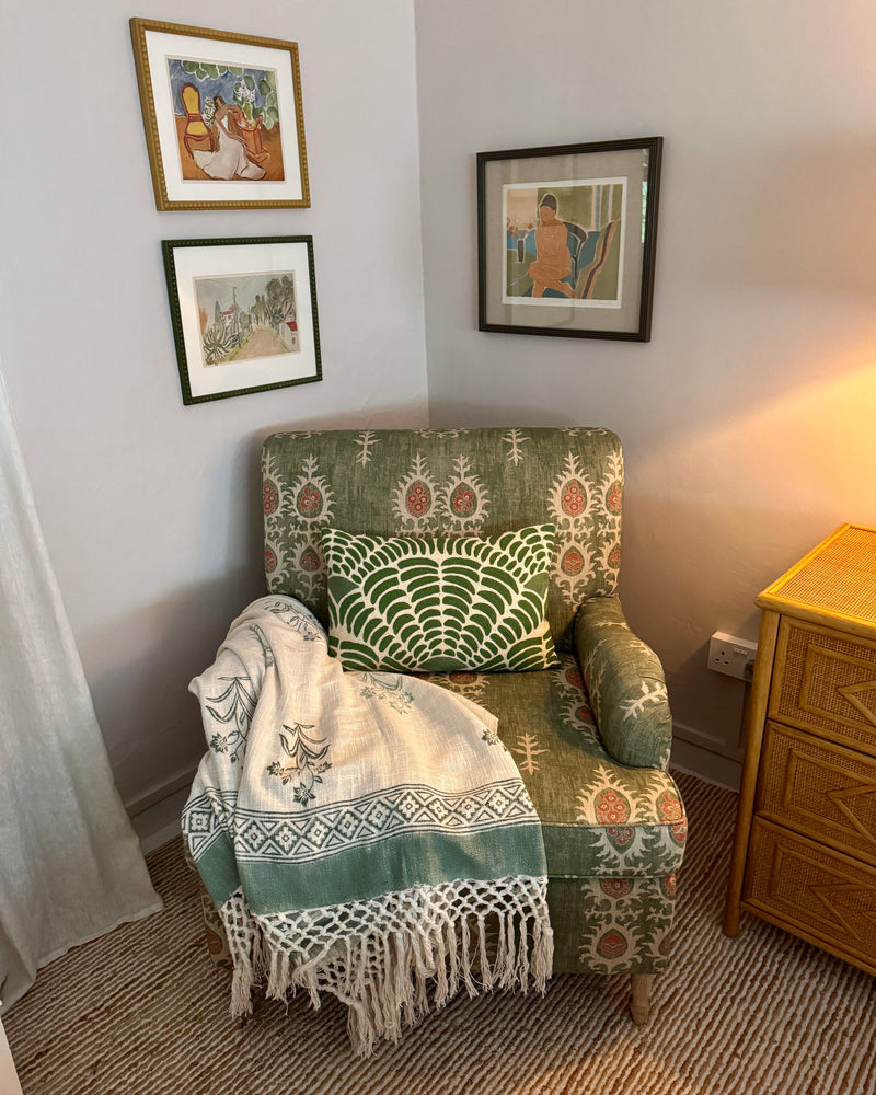 Handwoven Mughal Cotton Blanket ~ various