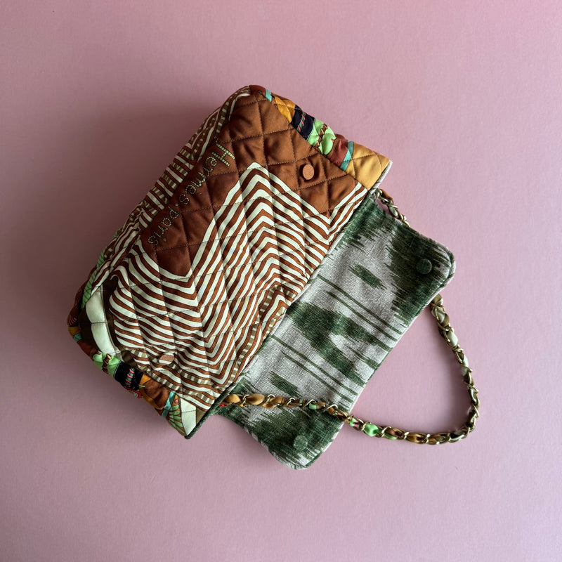The Confetti Bag ~ Vintage Hèrmes Silk Carré 'Coupons Indiens'
