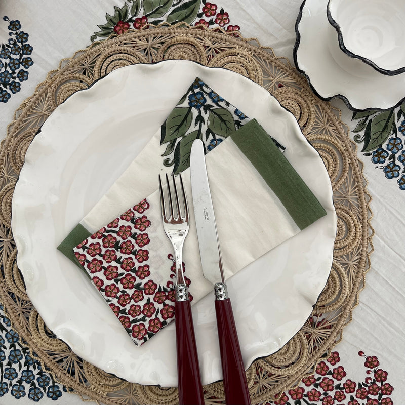 Paisley Mughal Block-Print Tablecloth