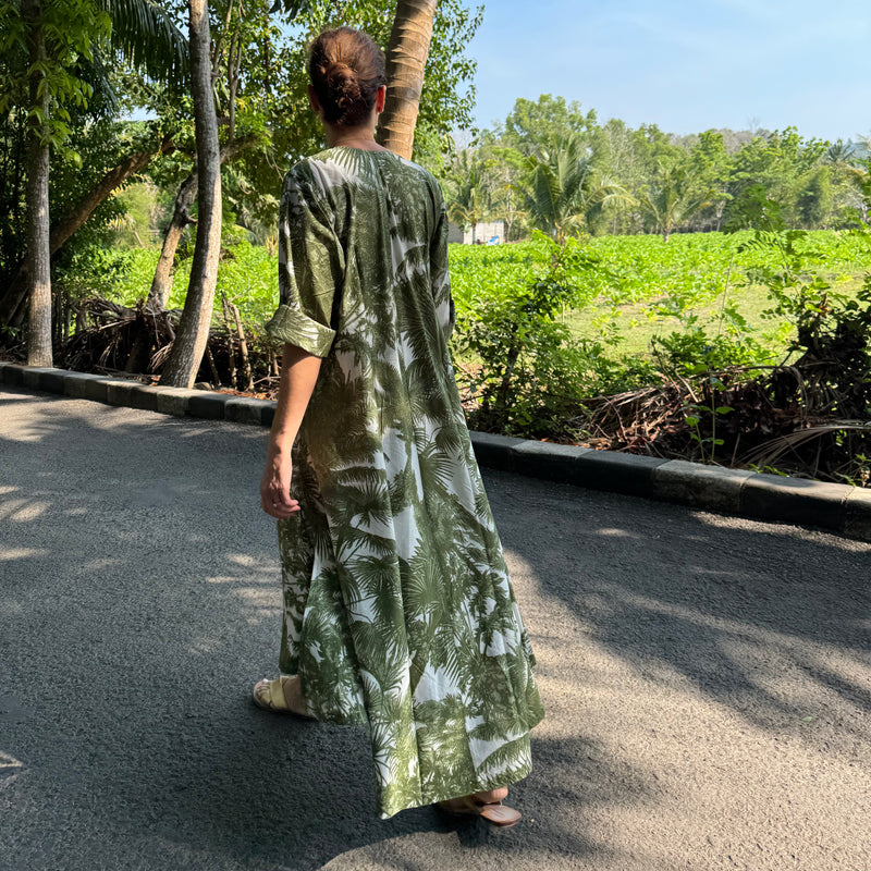 The Jungle Palms Kaftan ~ various colours - The Jungle Emporium