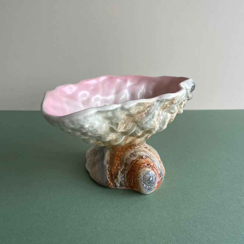 Mid Century Ceramic Shell Bowl