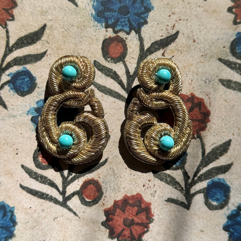 SOPHIA 203 ソフィア203 総刺繍 金糸 ピアス 【公式通販】