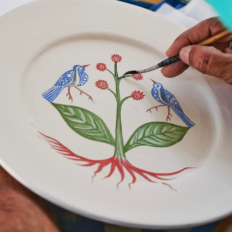 Botanical Bird Plate ~ various sizes - The Jungle Emporium