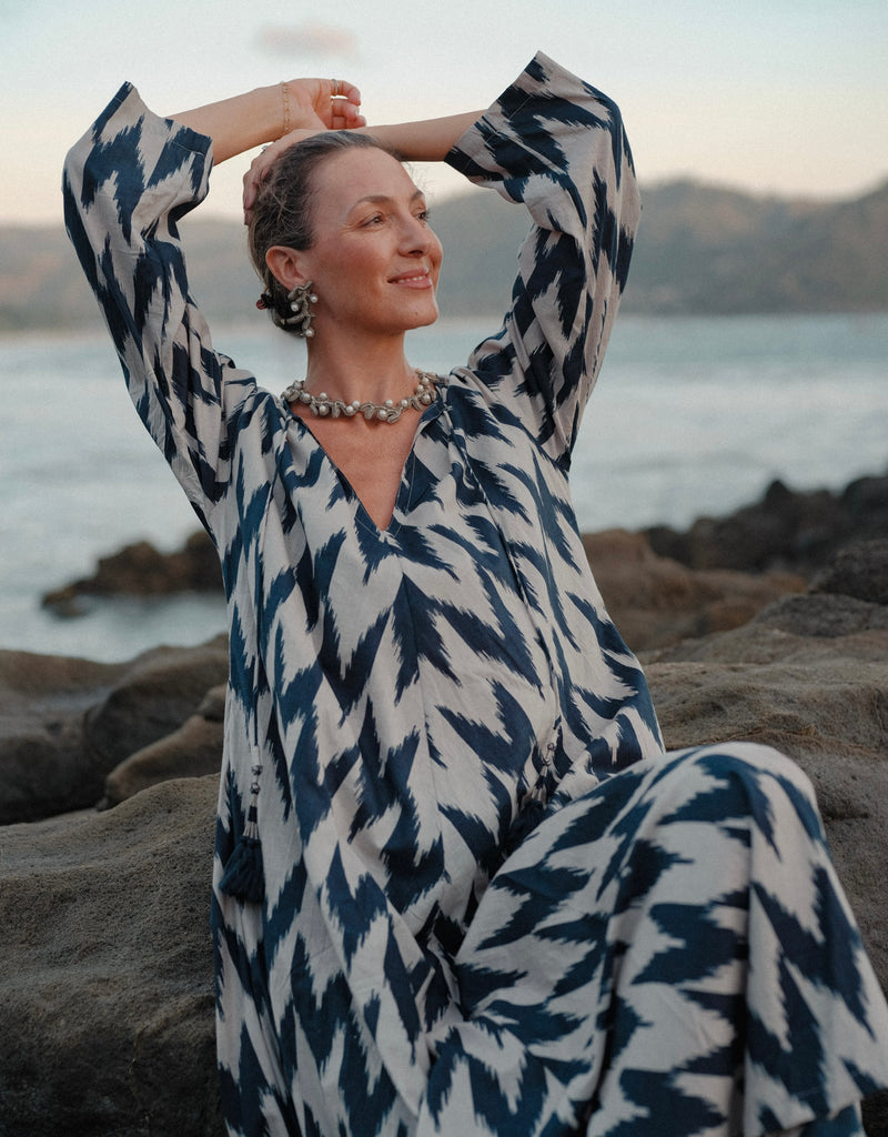 The Carlotta Ikat Kaftan