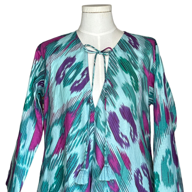 The Anthea Ikat Kaftan ~ various colours - The Jungle Emporium