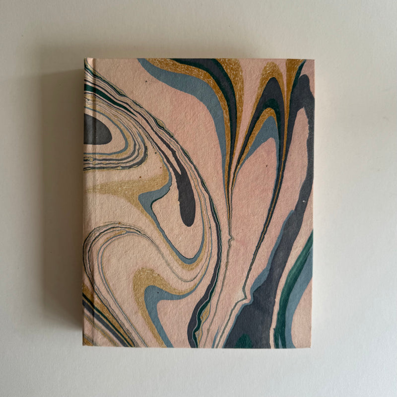 Marbled Handmade Paper Journal ~ various colours