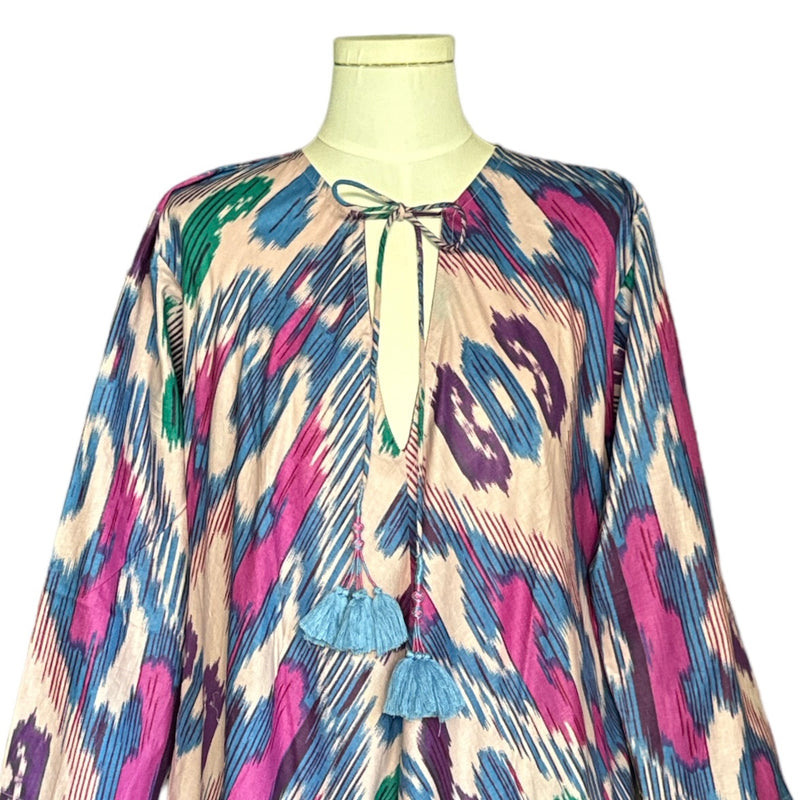 The Anthea Ikat Kaftan ~ various colours - The Jungle Emporium