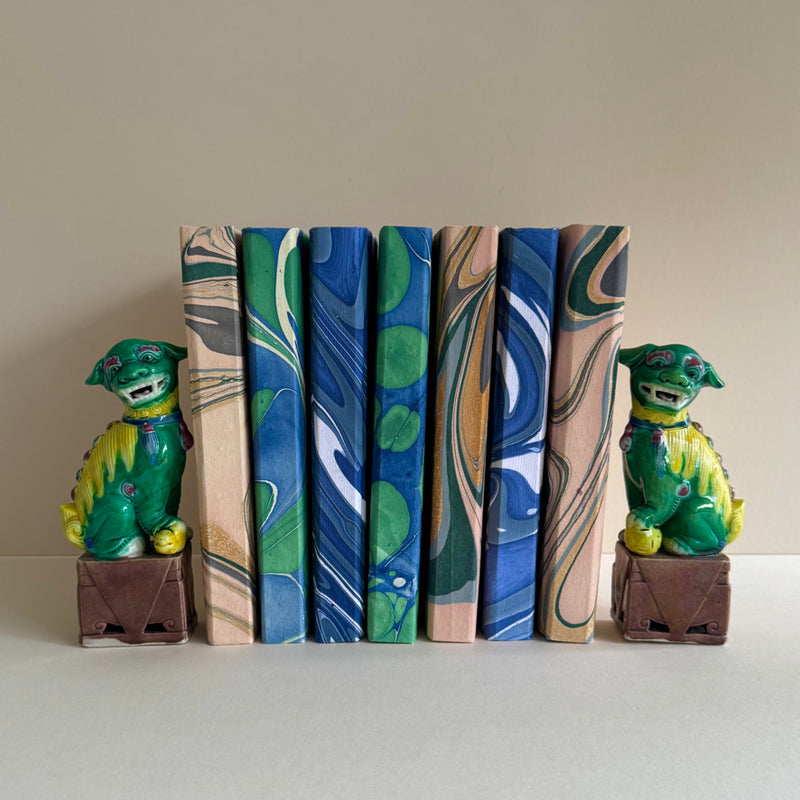 Marbled Handmade Paper Journal ~ various colours