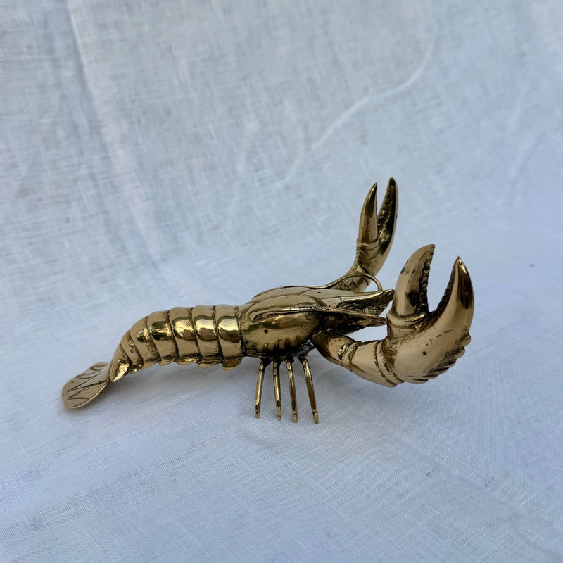 Gaston the brass lobster sculpture