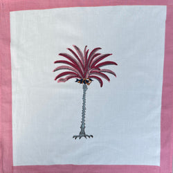 The Palm Block-Print Napkin Set - The Jungle Emporium