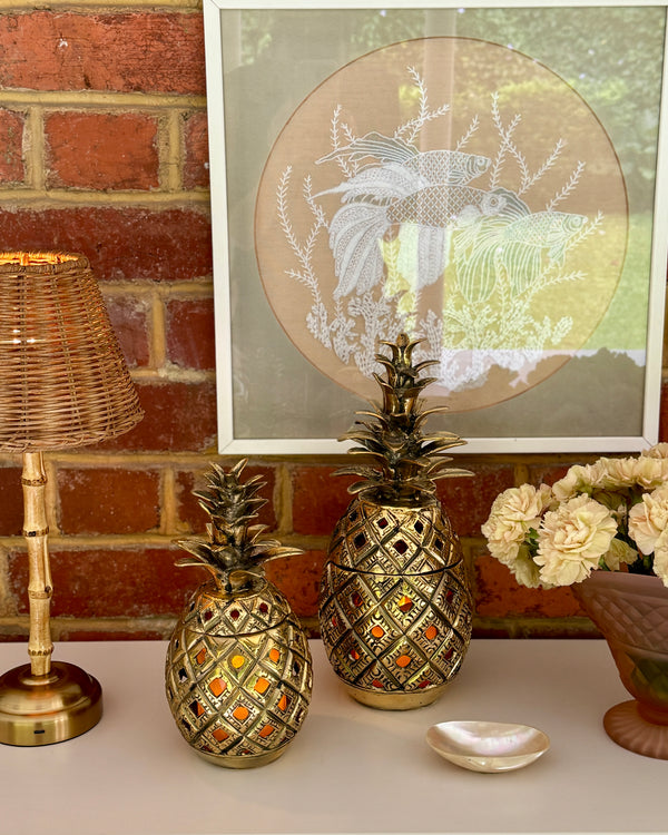 Pineapple Brass Hurricane ~ various sizes