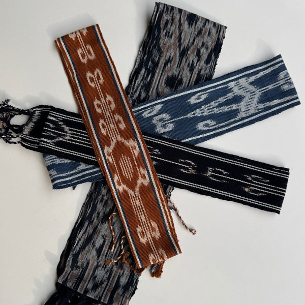 The Ikat Belt ~ Blue shades
