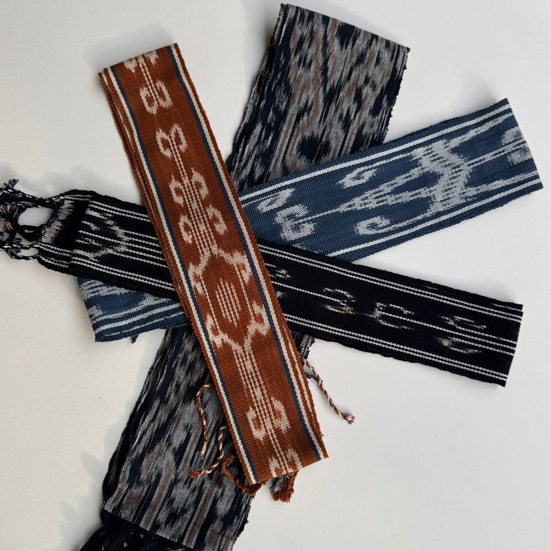 The Ikat Belt ~ Blue shades
