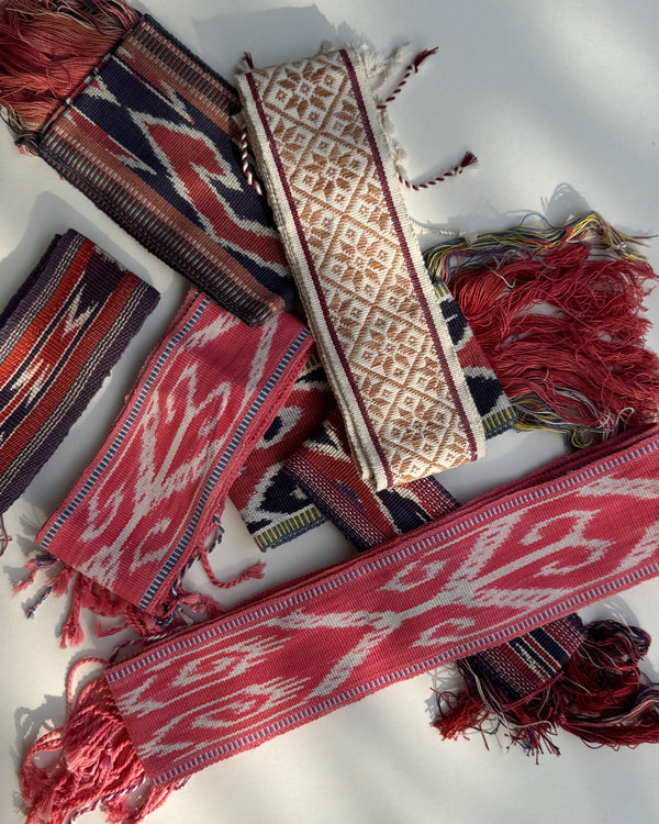 The Ikat Belt ~ Pink & Purple shades