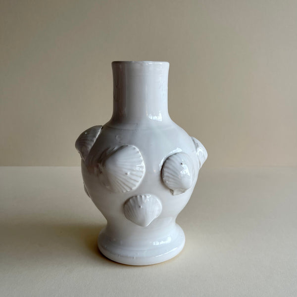 ‘Conchiglia’ Ceramic Shell Vase from Italy
