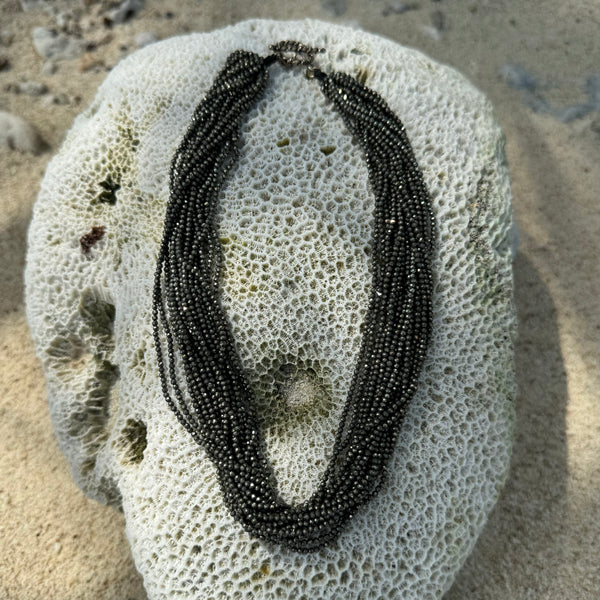 Jackie Rope Necklace with detachable Baroque Pearl ~ various Stones