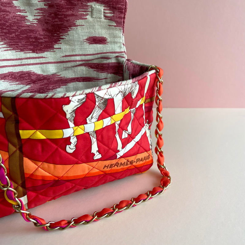 The Confetti Bag ~ Vintage Hermès Carré ‘Saut D'obstacles’
