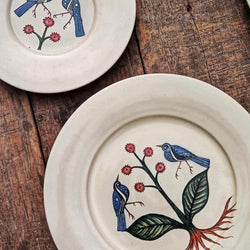 Botanical Bird Plate ~ various sizes - The Jungle Emporium