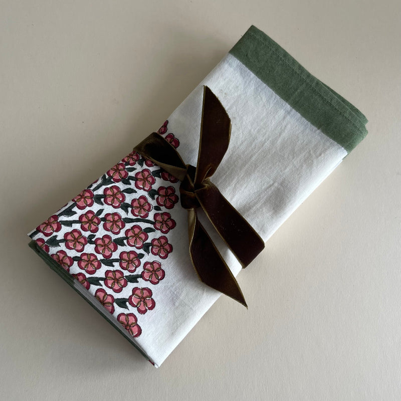 Paisley Block-Print Napkin Set - The Jungle Emporium