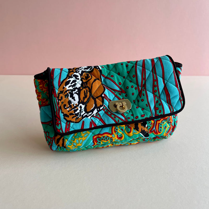 The Confetti Clutch ~ Vintage Christian Dior ‘Jungle’ Silk Scarf - The Jungle Emporium