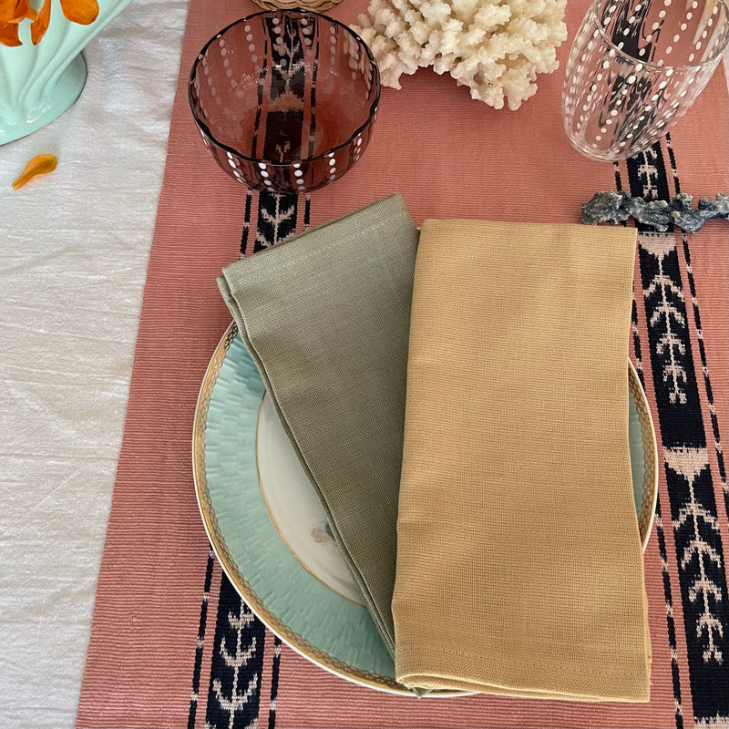 Handwoven cotton napkin ~ various colours - The Jungle Emporium