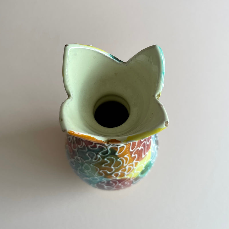 Mid-Century speckled Ceramic Vase from Italy