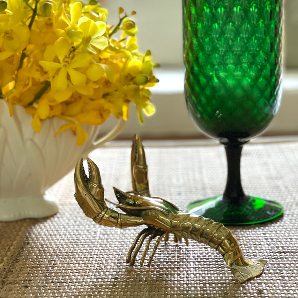 Gaston the brass lobster sculpture - The Jungle Emporium